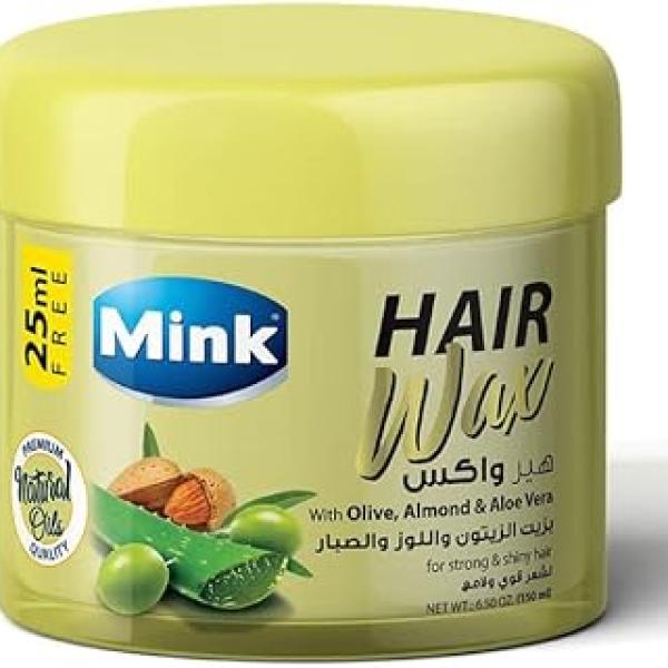 كريم شعر مينك واكس زيت زيتون+لوز+صبار ترطيب/تثبيت 125جم . .