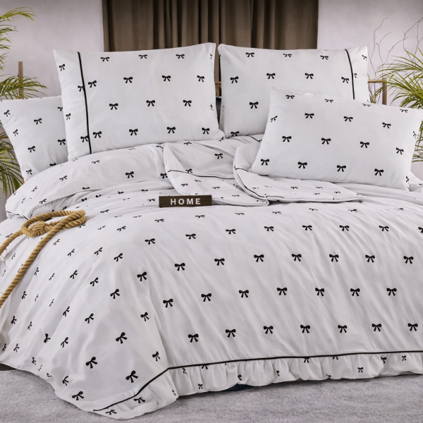 لازوردي طقم -فيونكة سمايل كبير