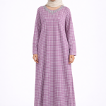 عبايه بينك فلاور صوف كاروهات دانتيل ع الصدر 163