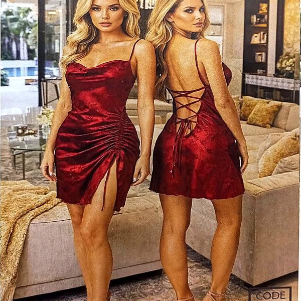 قميص جني موود ستان قصير كشكشة من الجنب