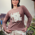 بيجامه ماجستي قطيفه دبدوب ع الصدر