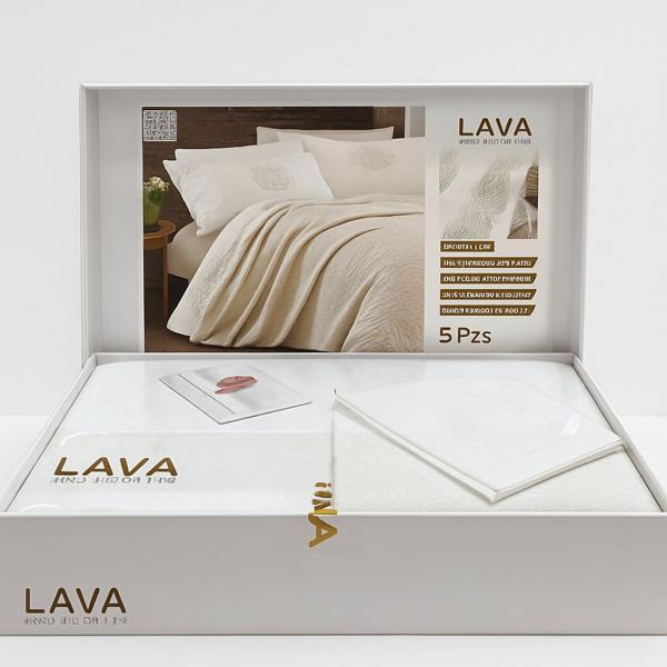 طقم ملاية بكوفرتة لافا سرير كبير مقاس 240*260