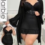 قميص بروب قصير باربي تل وكب670