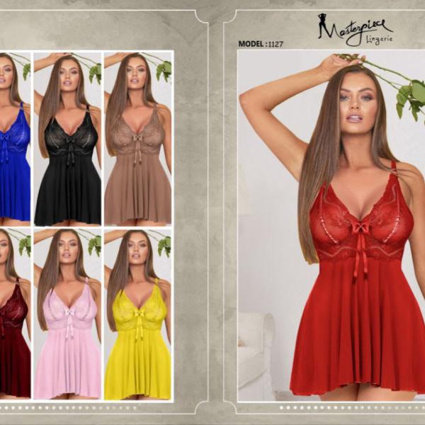 قميص قصير ماستر ليكرا فيونكه ع الصدر