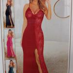 قميص اوليفيا طويل ليكرا*دانتيل من الجنب 487