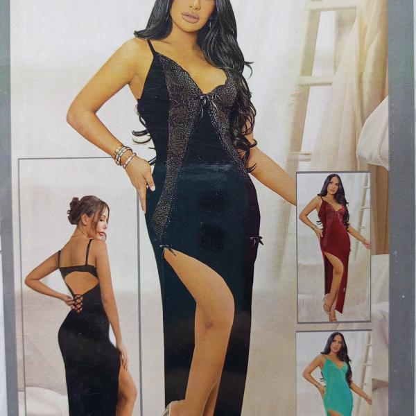 قميص اوليفيا طويل ليكرا* دانتيل اكسات من الظهر