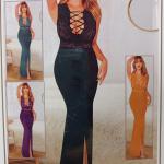 قميص اوليفيا طويل ليكرا*دانتيل اكسات /الصدر مفتوح الجنب