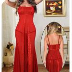 قميص موكا تل دانتيل ع الصدر 13