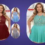 قميص موكا ليكرا قصير فيونكات ع الصدر بيج سايز 44