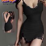 قميص قصير ليكرا دانتيل من الجنبين 5021