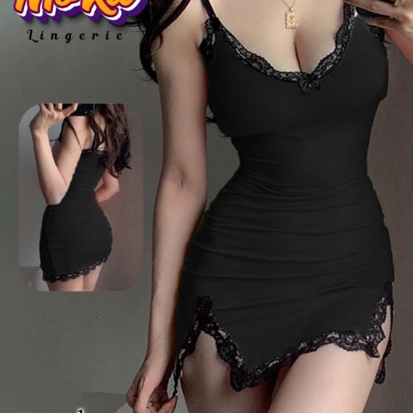 قميص قصير ليكرا دانتيل من الجنبين 5021