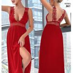 قميص سلمي طويل ليكرا دانتيل من تحت الصدر 361