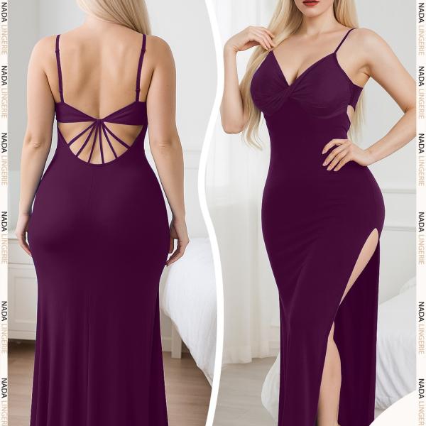 قميص ندي طويل ليكرا  اكسات من الظهر555