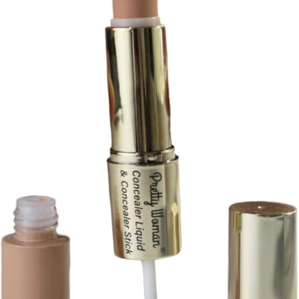 كونسيلر دبل بريتي وومن 2*1 ليكويد+ستيك PWRB-3124