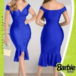 قميص باربي قصير ليكرا كشكشة من الصدر 345