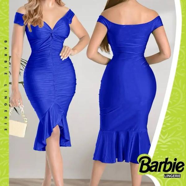 قميص باربي قصير ليكرا كشكشة من الصدر 345