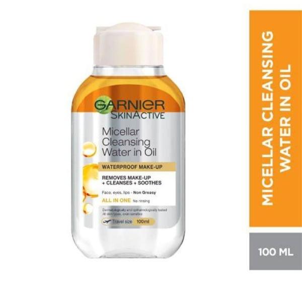 ماء ميسيلار لتنظيف البشرة سكين اكتيف من جارنييه، مع زيت ارجان مغربي 100 مل