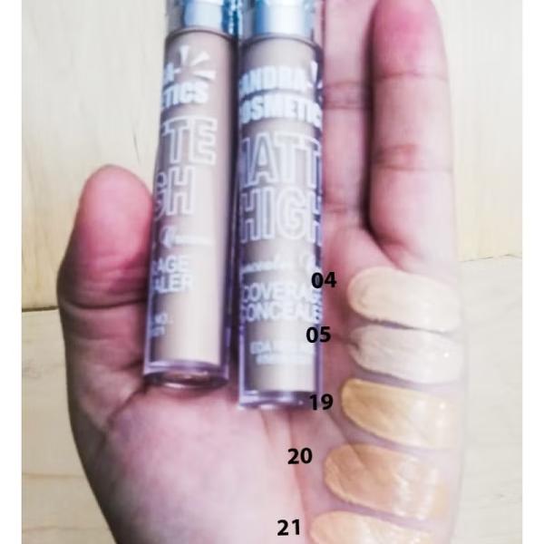 كونسيلر ساندرا مات هاي كفر غطا فضي 420