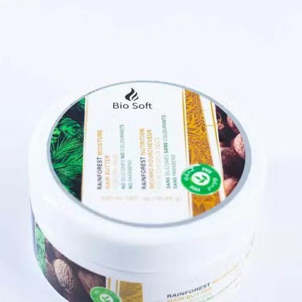 كريم شعر بايو سوفت زبده شيا+فيتامينE ترطيب عميق300مل