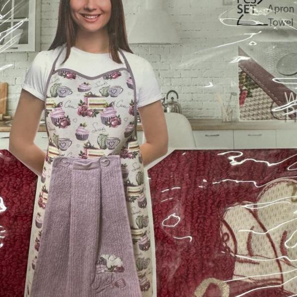 مريلة مطبخ 2ق شيك وايت هاوس - 454 . .