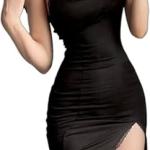 قميص تيا قصير ليكرا مفتوح من الجنب 2098