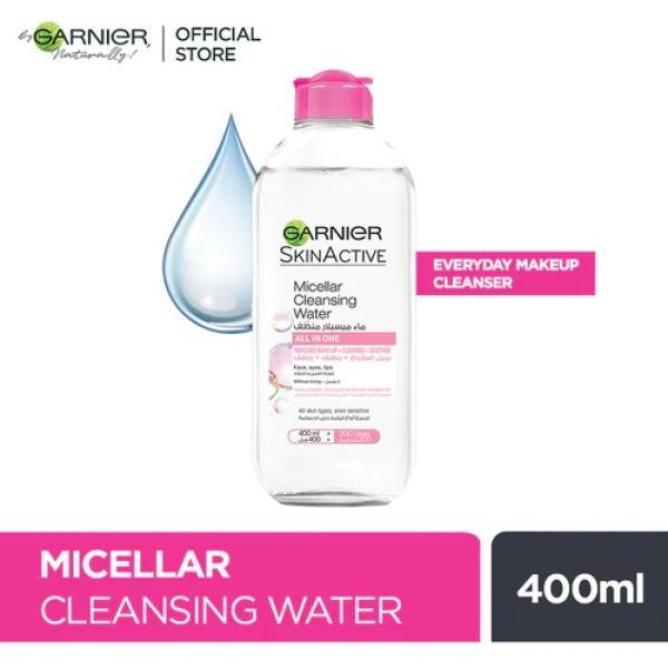 منظف الوجه المائي ومزيل المكياج اليومي ميسيلار من غارنييه - 400 مل