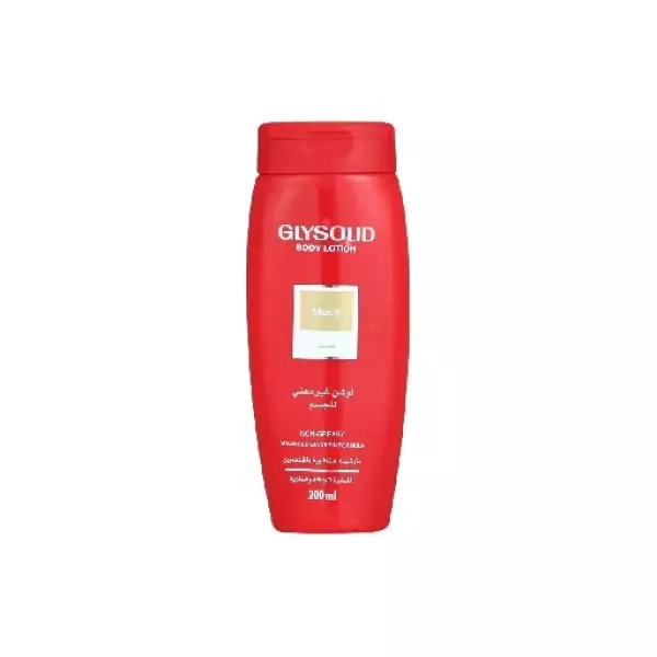 لوشن للجسم من جليسوليد مرطب للبشرة الجافة والعادية برائحة المسك، 200 مل