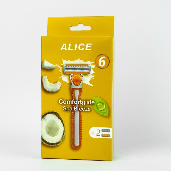 ماكينة اليس الصفراء كمفورت جلايد كوكونت 6موس+2رأس AS-02