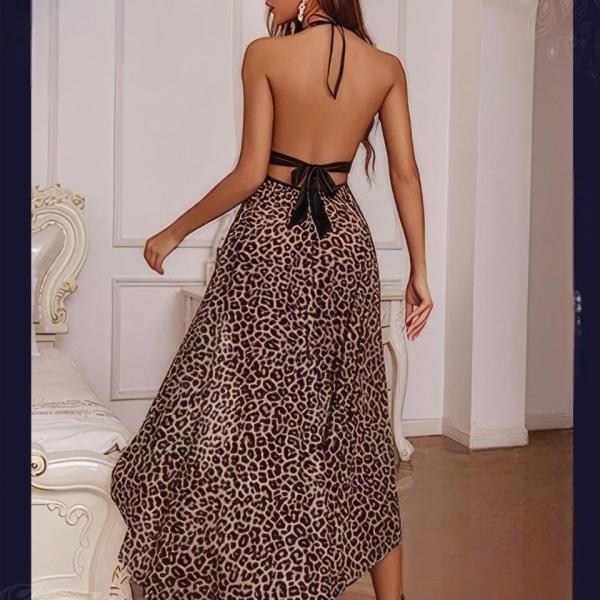 قميص باربي طويل ليكرا دانتيل من الصدر مفتوح من جنب6086