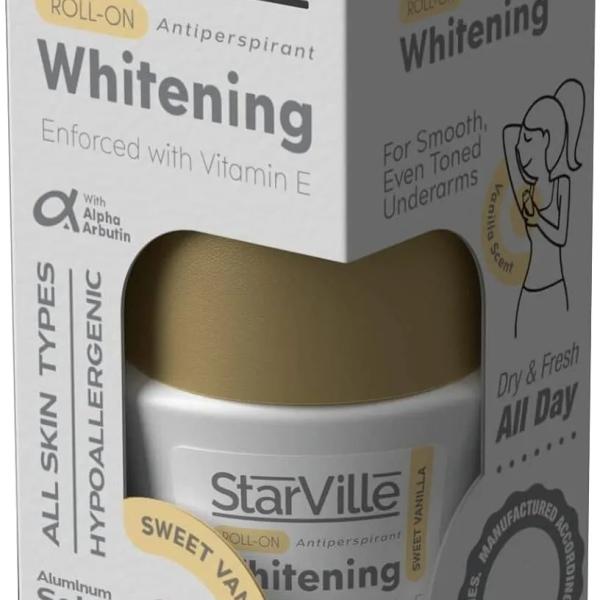 ستارفيل رول اون اصفر فانيليا حماية24س,تفتيح,فيتامينC/E