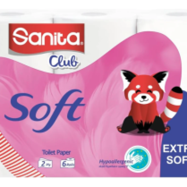 مناديل تواليت سانيتا مضغوطة اكسترا سوفت 6*6