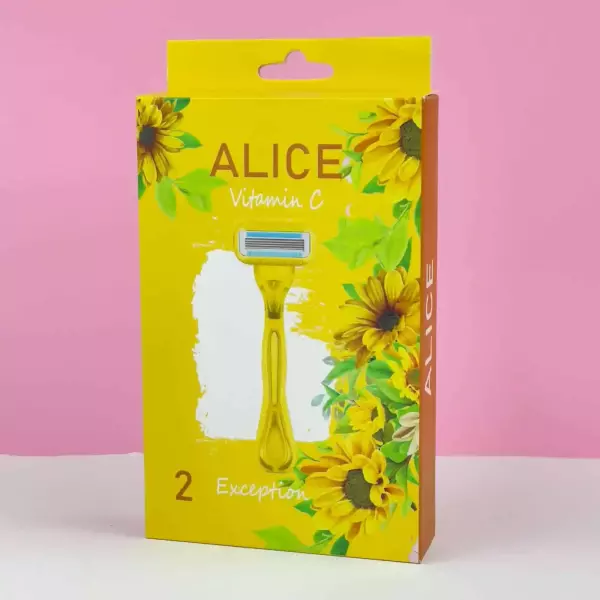 علبة ماكينة شفرات اليس صفراء فيتامينC 2ق,3 موسAS-202