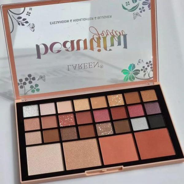 باليت ايشادو+بلاشر+هايلايت لارين 28 لون مات/شيمر G110