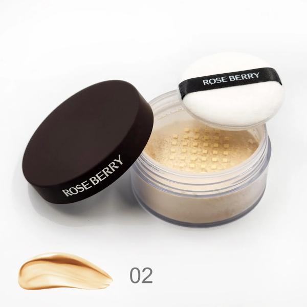 لوس بودر روز بيري علبة شفافه غطاء اسود