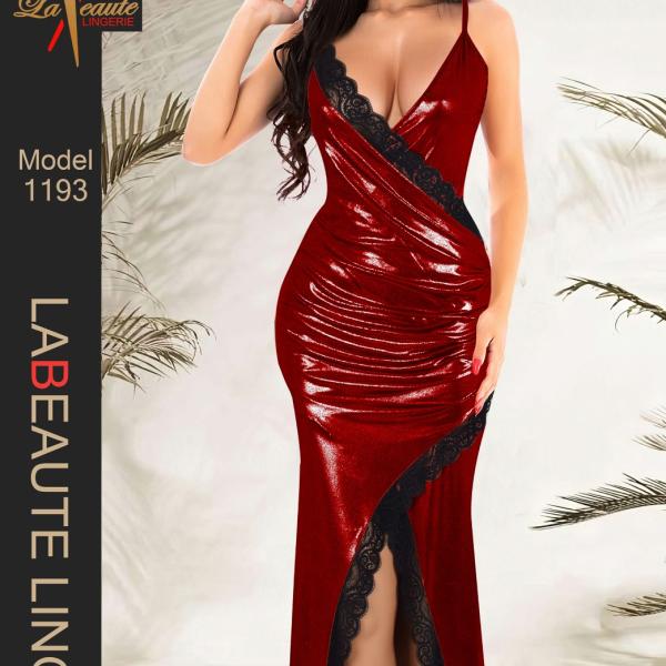 قميص لابوتيه طويل دانتيل ع الحرف 1193