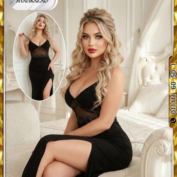 قميص طويل ليكرا شهرزاد مفتزح من الجنب 26011