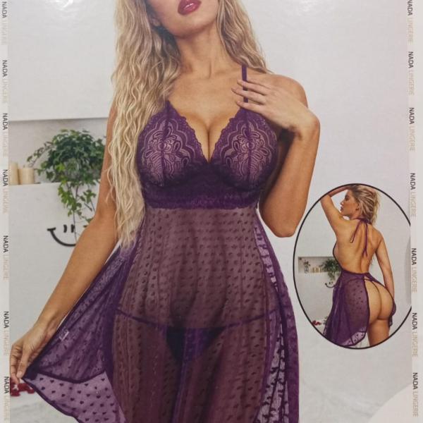 قميص ندي قصير تل مفتوح من الظهر 523