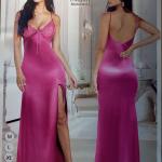 قميص بيوتي نايت طويل ستان دانتيل ع الصدر