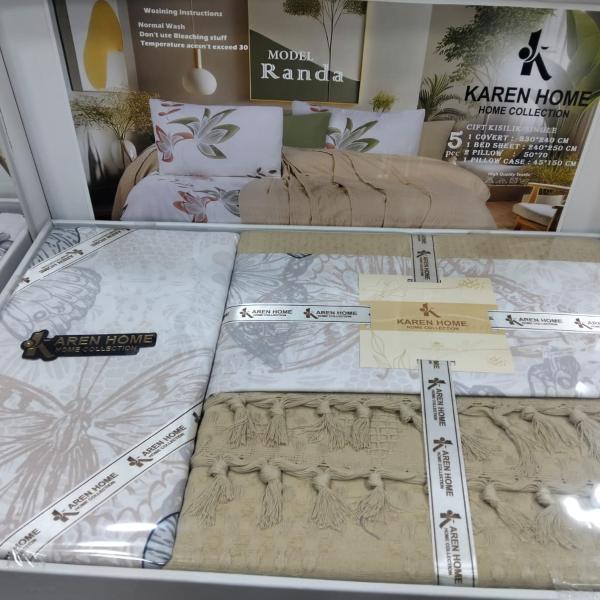 طقم ملايه بكوفرته سرير كبير