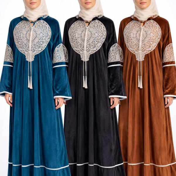 عبايه العيسوي قطيفه تطريز ع الصدر